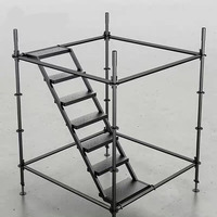 Soporte de Manivela Modular Ligero para Iluminación de Escenario, Altura Ajustable, Barra Transversal para Interiores/Exteriores, Capacidad de Carga de 80 kg