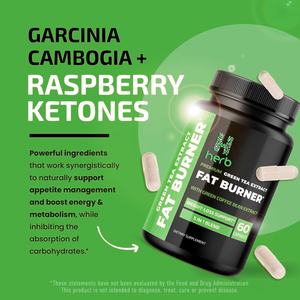 Cápsulas Herbales para Quemar Grasa y Perder Peso de Marca Privada OEM/ODM con Extracto de Té Verde Certificadas para Adultos - Product Image 6