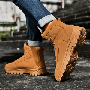 Bottes d'extérieur pour hommes - respirantes, confortables, légères, résistantes à l'eau, antidérapantes, amortissantes, adaptées à la randonnée - Product Image 4