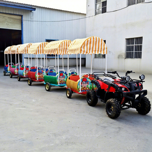 Terrain de jeux extérieur 200cc puissant parc d'attractions pour enfants <span class=keywords><strong>Train</strong></span> sans rail - Product Image 1