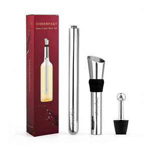 Superbe Cadeau : Refroidisseur de Bouteille de <span class=keywords><strong>Vin</strong></span> Réutilisable, Bâtonnet Refroidisseur de <span class=keywords><strong>Vin</strong></span> avec Coffret Cadeau en Papier Rouge Simple pour <span class=keywords><strong>Vin</strong></span> <span class=keywords><strong>Blanc</strong></span> - Product Image 2