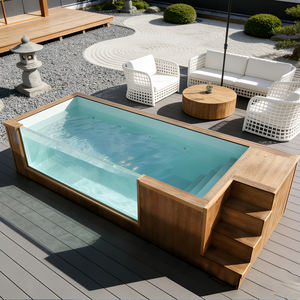 Solución Moderna para Piscinas Elevadas con Iluminación de Madera Decorativa y Sistema de Bomba de Filtro y Calefacción Totalmente Integrado - Product Image 2