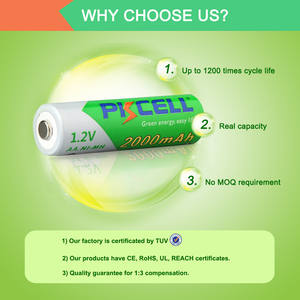 Высокоэнергетические батареи PKCELL с глубоким циклом <span class=keywords><strong>Nicd</strong></span> AA 1,2 v <span class=keywords><strong>Nimh</strong></span> 2000mah аккумуляторная батарея - Product Image 4