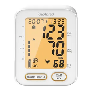 Clearly displayed and 4G support blood pressure monitor with Large comfortable pressure cuffs