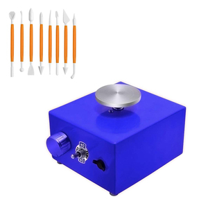TOPEAST Mp-001 Machine à poterie électrique 12V pour l'art et l'artisanat en céramique, plateau à outils pour poterie DIY, disque abrasif carré OEM - Product Image 3