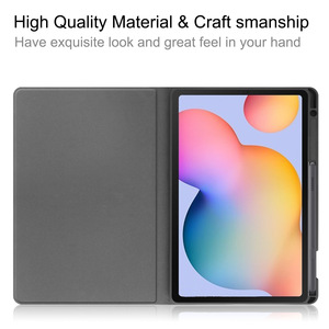 Per <span class=keywords><strong>Samsung</strong></span> Tab <span class=keywords><strong>S6</strong></span> <span class=keywords><strong>Lite</strong></span> custodia in pelle 10.4 pollici motivo vacchetta supporto anteriore penna P615 custodia per <span class=keywords><strong>Tablet</strong></span> - Product Image 5