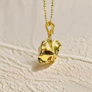 Accessoires en perles DIY, pendentif en argent S925, support vide avec perles rondes de 8-9 mm, pendentif de collier en forme de croix, 31420 - Product Image 2