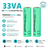 Victpower 18650 33VA Cylindrical Lithium Ion Battery 3300mAh 3C Discharge Rate Rechargeable for Consumer Electronics