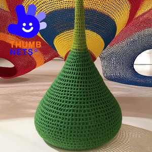 ThumbNet TN028 Rete in Corda Colorata Fatta a Mano con Ottima Capacità di Carico, Durevole, per Altalene da Interno e Attrezzature per Parchi Divertimento - Product Image 1