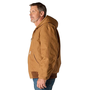 American Style Best Seller 12OZ Duck <strong>Canvas</strong> Quilted Lining <strong>Jacket</strong> Waterproof Fabric <strong>Men's</strong> Winter <strong>Jacket</strong> - Product Image 4