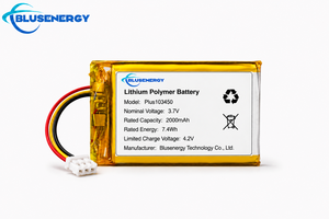Batería de Polímero de Litio BLUSENERGY 3.7V 2000mAh Plus103450 para Electrónica de Consumo - Product Image 4
