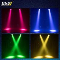 Projecteur LED Par Can GEVV étanche IP65 7x40W RGBW 4-en-1 DMX512 avec zoom pour extérieur, scène, paysage, parc