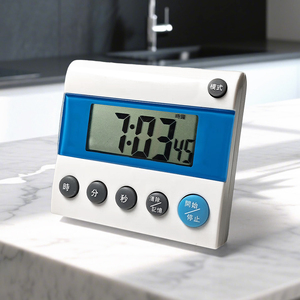 24 giờ báo động lớn kỹ thuật số nhà bếp hẹn giờ thân thiện với môi nhựa đồng hồ từ tính với màn hình lớn pin hoạt động 6 nút - Product Image 4