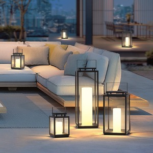 Lanternes solaires LED de jardin extérieur IP68, petites lanternes à bougies suspendues et autoportantes en alliage d'aluminium, décoration intérieure - Product Image 3