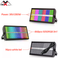 Éclairage Scénique Personnalisé RGBW 4-en-1 pour DJ, Discothèque, Fête, Éclairage Mural, Laser LED Stroboscopique, Vente en Gros, Lumière Stroboscopique LED 200W