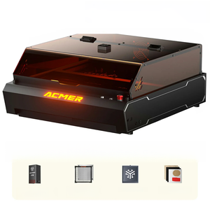 Graveur laser de haute précision ACMER P3 48W 24W, machine de découpe de bureau DIY pour le marquage du bois, du métal, de l'acrylique, du cuir, de la pierre, du papier et du MDF - Product Image 1