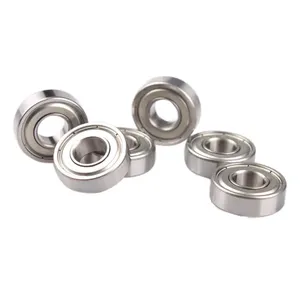 Rodamiento de bolas de cerámica sellado 2RS de ranura profunda serie 6000 6200 6300 6800 para motor eléctrico, precio de fábrica - Product Image 1