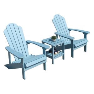 Sedia Adirondack in Plastica dal Design Moderno, Impermeabile, Resistente ai Raggi UV, Leggera e Portatile, Arredo da <span class=keywords><strong>Esterno</strong></span> per Patio, Terrazza, Giardino, Villa, Parco - Product Image 1