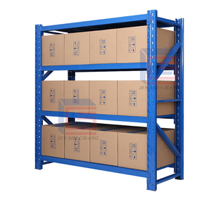 מדפי מחסן כבדים ללא ברגים, מדפי פלדה רב-שכבתיים לאחסון לוגיסטי - Product Image 5