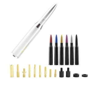 <span class=keywords><strong>Antenna</strong></span> Universale in Lega di Alluminio a Forma di Proiettile per Ford Jeep, 11 Viti, 2 Guarnizioni, <span class=keywords><strong>Antenna</strong></span> Decorativa Modificata per Veicoli Fuoristrada - Product Image 1