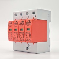 T2 420V 3P 40kA 40A parafoudre dispositif de système solaire de protection 20KA 420V 3P dispositifs de protection contre les surtensions pour la protection contre la foudre