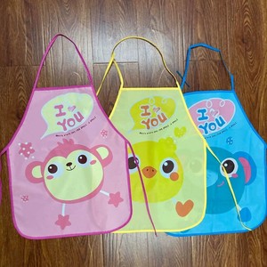 ผ้ากันเปื้อนเด็ก ลายการ์ตูน ช้าง เป็ด นกฮูก ลิง สำหรับเด็ก กันน้ำ ใช้ในครัว - Product Image 3