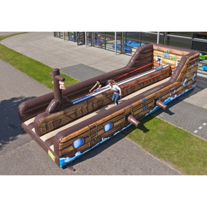 Gioco Sportivo Gonfiabile Interattivo Bungee Run per Noleggio, Gioco Bungee Professionale Gonfiabile, Bungee Run Gonfiabile Resistente - Product Image 2