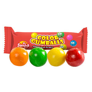 Bonbons à mâcher en forme de boules de gomme colorées personnalisées de haute qualité 10g - Product Image 2