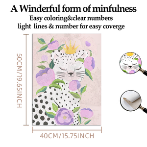 Kit de peinture par numéros DIY, plusieurs tailles, art ligné fait main avec loupe, peinture comestible, peinture sous vide, bois <span class=keywords><strong>russe</strong></span> - Product Image 2