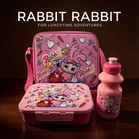 Boîte à bento compartimentée portable en plastique, mignonne, durable, compatible micro-ondes, 800-1000 ml, pour enfants, best-seller transfrontalier