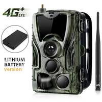Caméra de chasse 4G 20MP avec contrôle MMS SMS, écran 2 pouces, caméra de suivi de la faune, 1080p, batterie au lithium HC-801LTE-LI