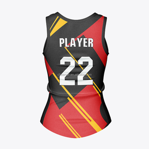 通気性バレーボールジャージ屋内バレーボールノースリーブシャツ女の子のためのバレーボール服 - Product Image 4