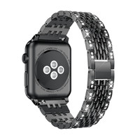 Bracelet en métal 38 40MM pour apple watch 5 4 chaîne en métal avec bracelet intelligent pour iwatch 6 se 40 44MM accessoires