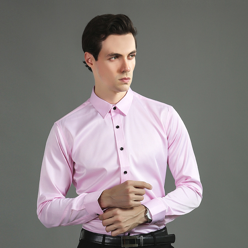 Camicia da smoking rosa