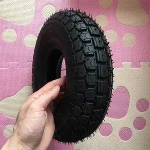 4.10/3.50-5 Tread Foamed-Filled Tube Tyre Black Tire 4 Wheels Electric Mobility Scooter Tyres