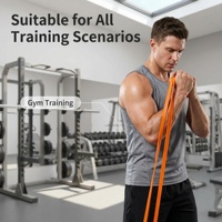 Juego de 5 Bandas de Resistencia Ligeras de Tela de Poliéster, Bandas Multifuncionales para Ejercicio y Fisioterapia para Entrenamiento Muscular de Piernas