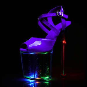 Zapatos de Plataforma con Tacón Fino de 20 cm para Mujer, Sandalias de Plataforma con Punta Abierta para Club Nocturno, Baile en Barra, Modelo Exótico - Product Image 4