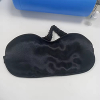 Masque de sommeil en soie élastique 3D personnalisé avec logo, doux, respirant, bloquant la lumière, avec sangle réglable