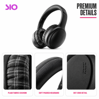 Casque sans fil 5.4, son stéréo supra-auriculaire, portée de 10 m, appels, musique, podcast, audiobooks, voyages en avion, écoute quotidienne