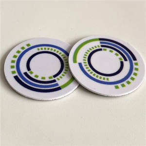 Étiquette NFC 213 215 216 424 Type 2 DNA, URL encodée, 25 mm, anti-métal, PVC, puce NFC, carte avec logo imprimé - Product Image 1