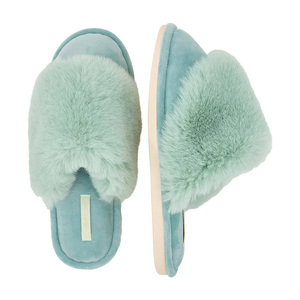 Pantuflas de Casa Ultra Suaves <span class=keywords><strong>para</strong></span> Mujer con Cuello de Piel de Conejo, Espuma Viscoelástica, Cómodas y Lujosas - Product Image 2