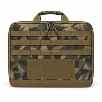 Boîte de rangement pour équipement tactique personnalisé, avec poignée supérieure, double fermeture éclair, tirettes en paracorde, nylon 1000D, pour le camping et la chasse en plein air