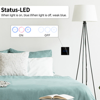 Nouveau design gradateurs électriques standard ue et prises CE ROHS Zigbee interrupteur TUYA commutateurs de télécommande