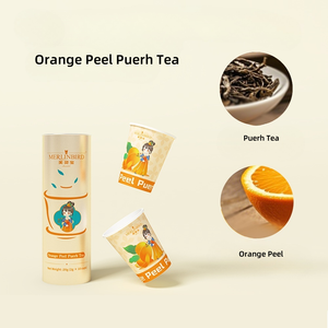 Nouveau gobelet en papier jetable peint à la main de style chinois avec thé à saveur de feuilles mobiles à l'intérieur d'un service à thé cadeau parfait d'impression personnalisée - Product Image 3