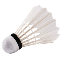 Volant de badminton hybride premium de classe B, en plumes d'oie droites, 2 couches, tête en liège, qualité entraînement, fabricant OEM