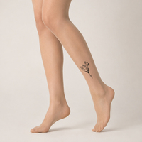 Collants en nylon transparents imprimés de luxe pour femmes, sans couture, ultra-fins, anti-accroc, pour l'été, fabrication exquise