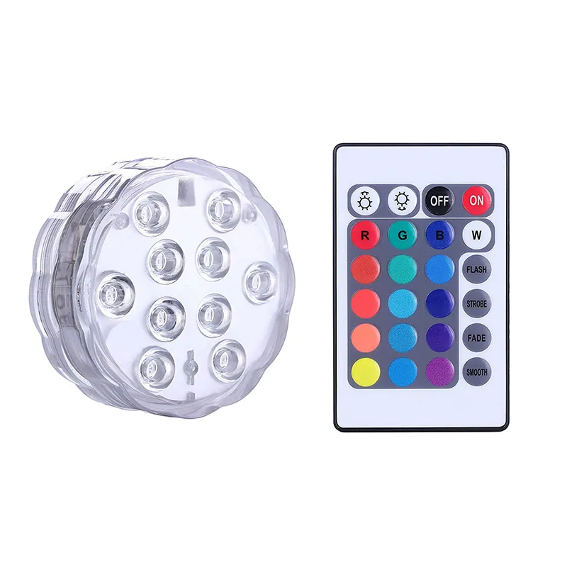 Zwembad Licht Kleurrijke Onderwaterverlichting Vijver Aquarium Onderwaterlamp Rgb Ip68 Waterdicht 10 Led Pc Led Zwembad Dc 24V 280Mm 30000