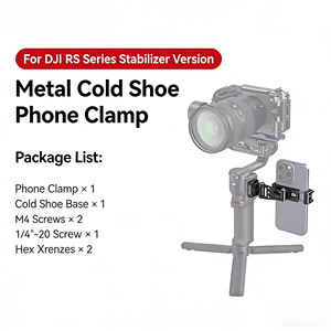 Support de téléphone <span class=keywords><strong>en</strong></span> métal pour prise de vue horizontale/verticale sur lit, compatible avec les séries Android/DJI RS Stabilizer - Product Image 1