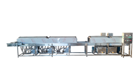 Machine de nettoyage haute pression automatique pour bouteilles en verre de 3/4/5/6 mètres, lave-bouteilles continu et sécheuse à air chaud