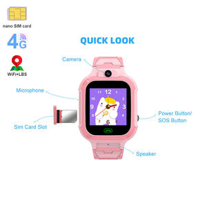 Reloj Inteligente para Niños con Batería de Larga Duración de 500 mAh, Videollamadas, Resistente al Agua, con SIM 4G, Menos de $17.5 - Product Image 3